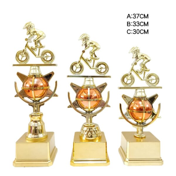 Colorful Victory Plastic Trophy - Vibrant Achievements