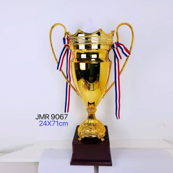 Silver Splendor Metal Trophy - Radiant Triumph
